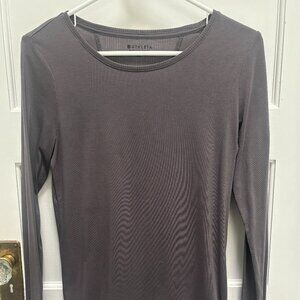 Athleta Grey Long Sleeve Top Size XXS